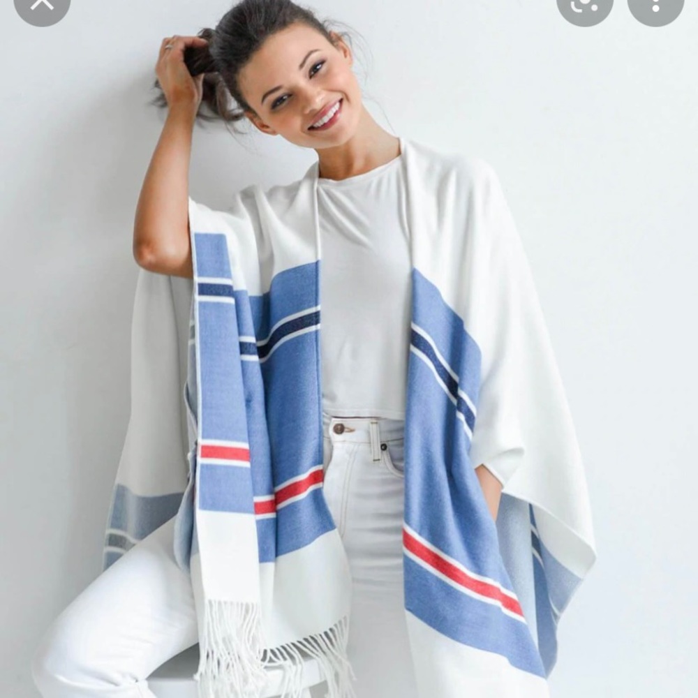 Mersea travel wrap. Shawl.